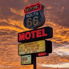 Vintage Route 66 roadside sign