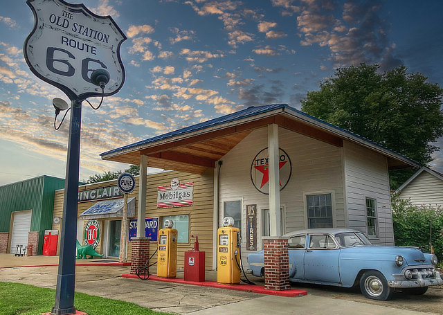 Route 66 fuel station