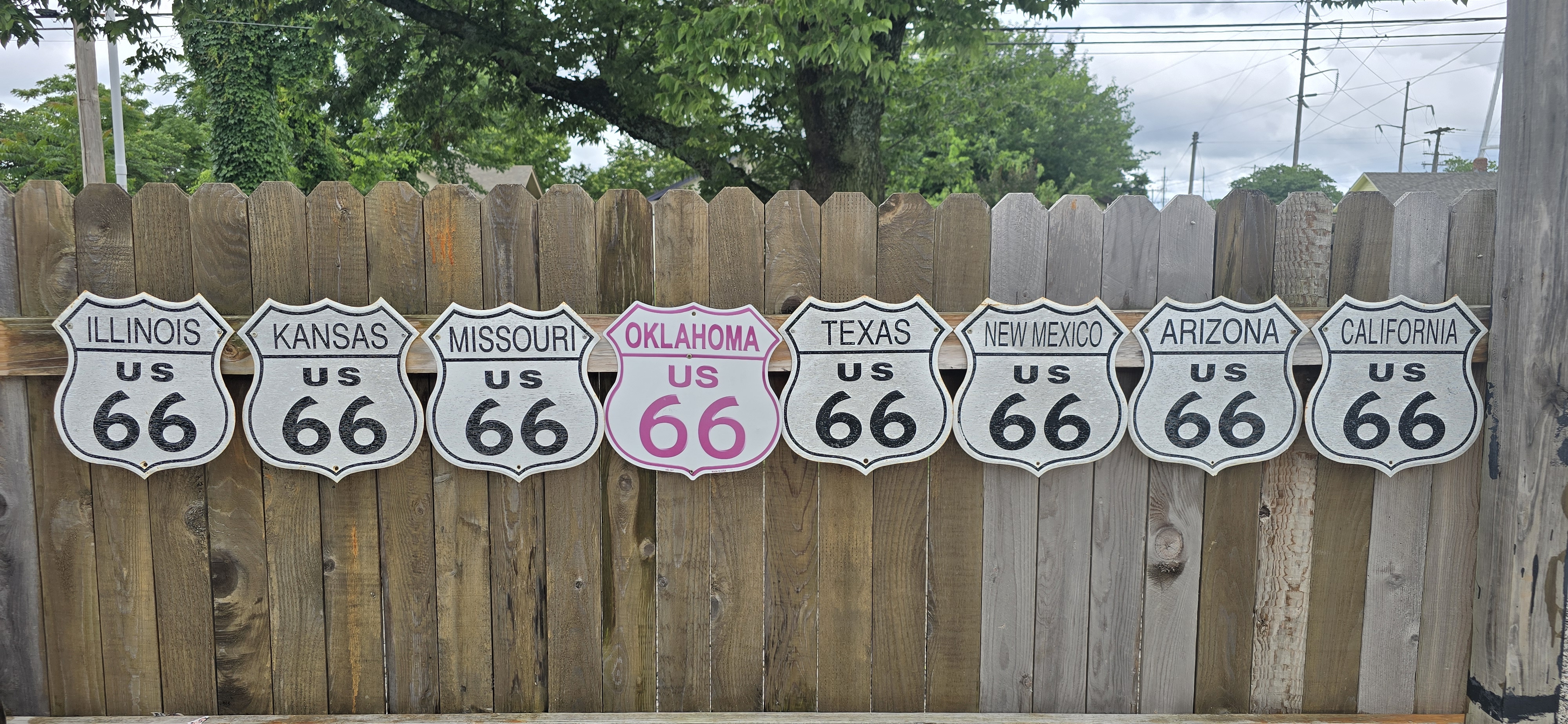 Route 66 signs
