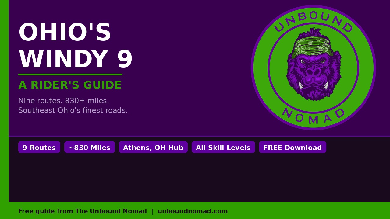 Ohio's Windy 9 Rider's Guide